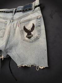 Image 3 of R EAGLE DENIM SHORTS