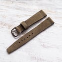 18mm Hunter Green Suede Strap