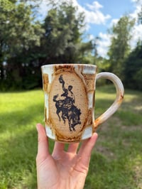 Image 1 of Checkered bronc mug 1