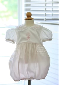Image 1 of 12mo Pink Satin Batiste Balloon Bubble 