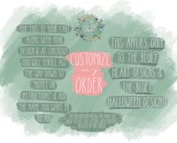 CUSTOMIZE MY ORDER