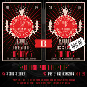 Image of POSTER PREORDER: B&C 1.5.12 at The Camel
