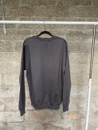 Image 2 of Embroidered Sweatshirt - Charcoal