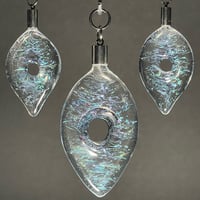 Dichroic Earrings and Pendant