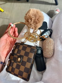 Brown LV Bling Bluetooth Set (LIMITED EDITION)