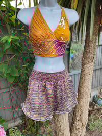 Image 7 of Bralette halter neck top rust 2