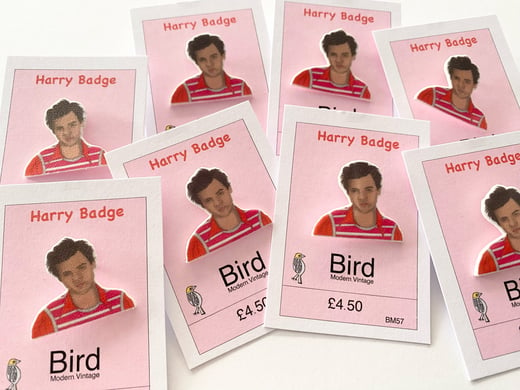 Bird Modern Vintage - ‘Harry’ badge 