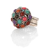 Image of Bauble bubble ring matches fanciful bracelet
