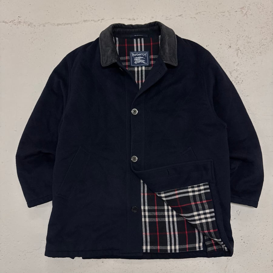 Image of 1980s Burberry Wool Coat, Size XL