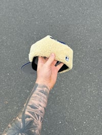 Image 3 of  ROYAL BLUE EARMUFF  DODGERS CUSTOM FITTED CAP