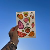 Image 1 of Fruit Friends Sticker Sheet 