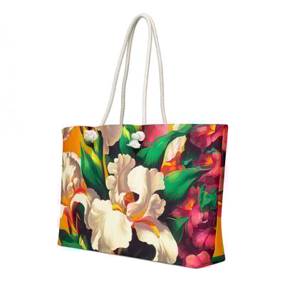 Image of Oversized Iris Tapestry Weekender Bag