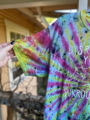 Image of LARGE Disrespect Your Surroundings Tie Dye Shirt 