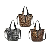 Image 1 of  Leopard print bag With tie detail