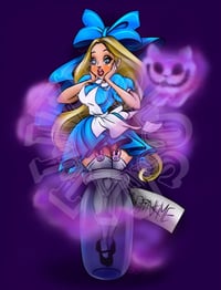 Image 1 of "Drink Me" Holographic Print