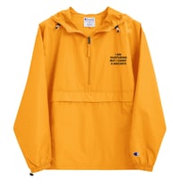 Quarter Size Zip-Up Embroidered Champion Packable Jacket