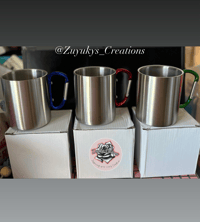 Image 1 of 10oz Stainless Steel Carabiner Mug 