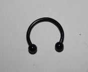 Image of Black Septum Horseshoe ring