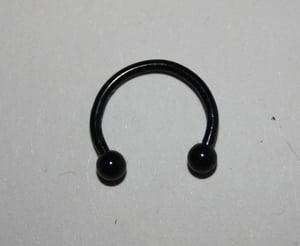 Image of Black Septum Horseshoe ring