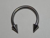 Image of Surgical Steel Horseshoe ring