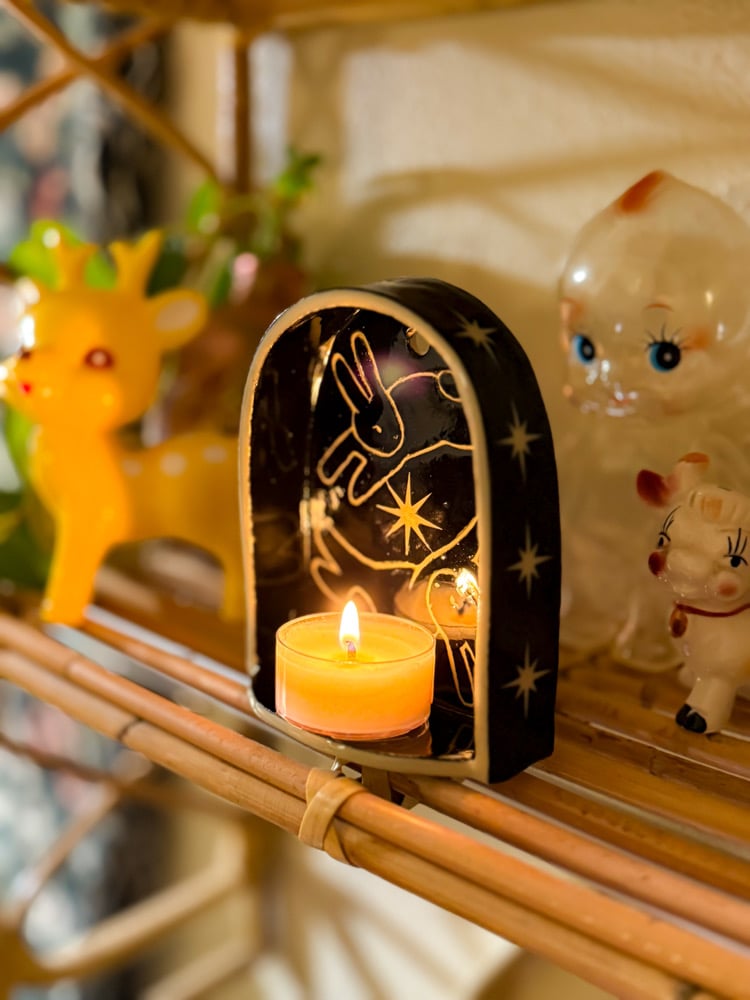 image of starburst bunny alter