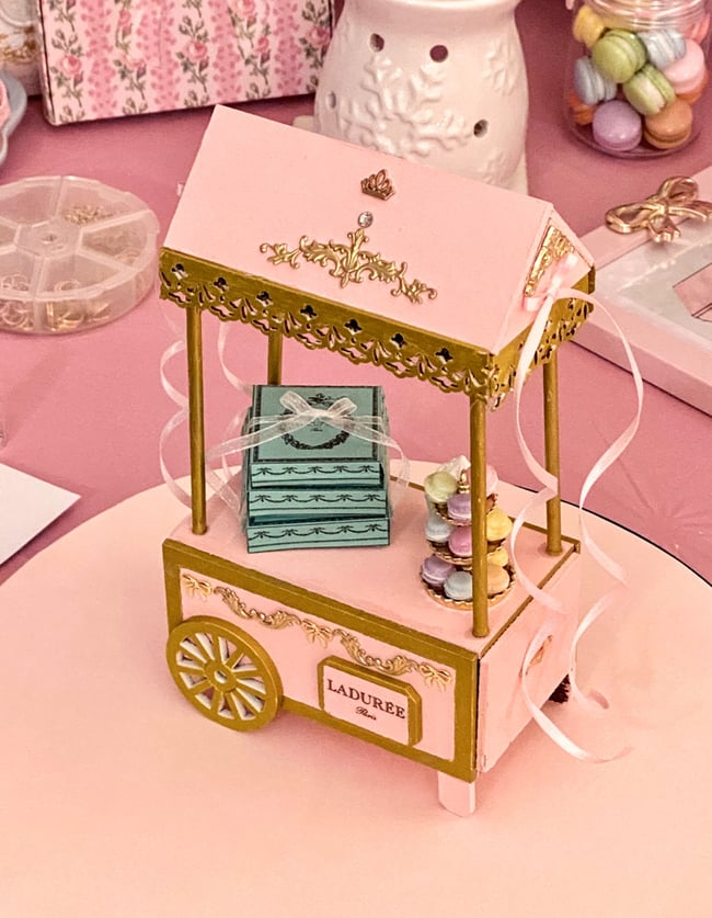 Mini Macaron Cart-Customizable