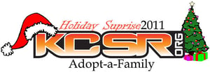 Image of KCSR.org "Holiday Suprise" Adopt-a-Family Donation 2011