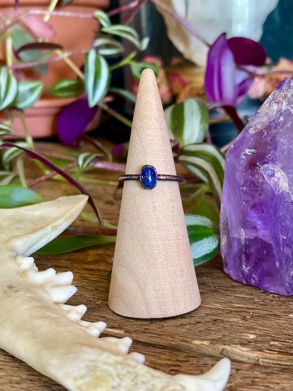 Lapis Lazuli Stacker Ring | Size 6.5