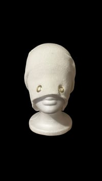 Image 2 of Gold Grommet Safety Pin Beanie