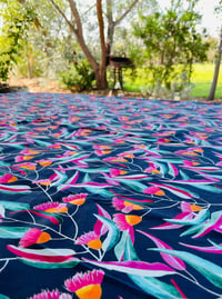 Image 2 of Tablecloth - Among The Gum Trees (Navy)