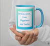 Peaceful Patio Garden Mug - Lt. Blue