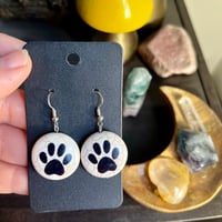 Paw print earrings