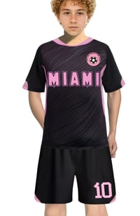 Image 3 of New Boys' Soccer Jerseys Ronaldo #7 and Jersey For Kids Messi # 10 Football Youth Jerseys Shirt Gif