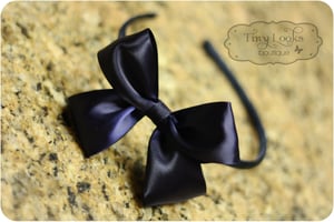 Image of Satin bow and covered headband
