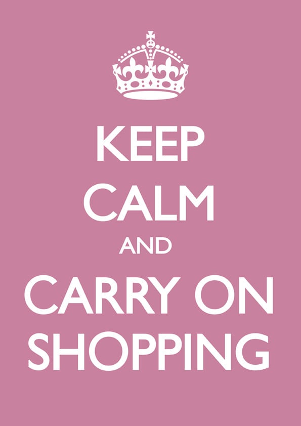 keep calm and go shopping desktop wallpaper