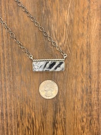 Image 2 of White Buffalo Bar Necklace