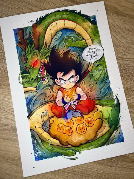Image of Dragon ball: Akira Watercolor (Rest In Peace)