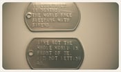 Image of Sleeping With Sirens dog tag collaboration