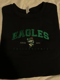 Image 3 of Eagles embroidered crewneck 