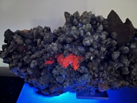 Image 13 of Quartz, Limonite, Chlorite, Hematite & UV Calcite Statement Cluster | Daye China #2861 