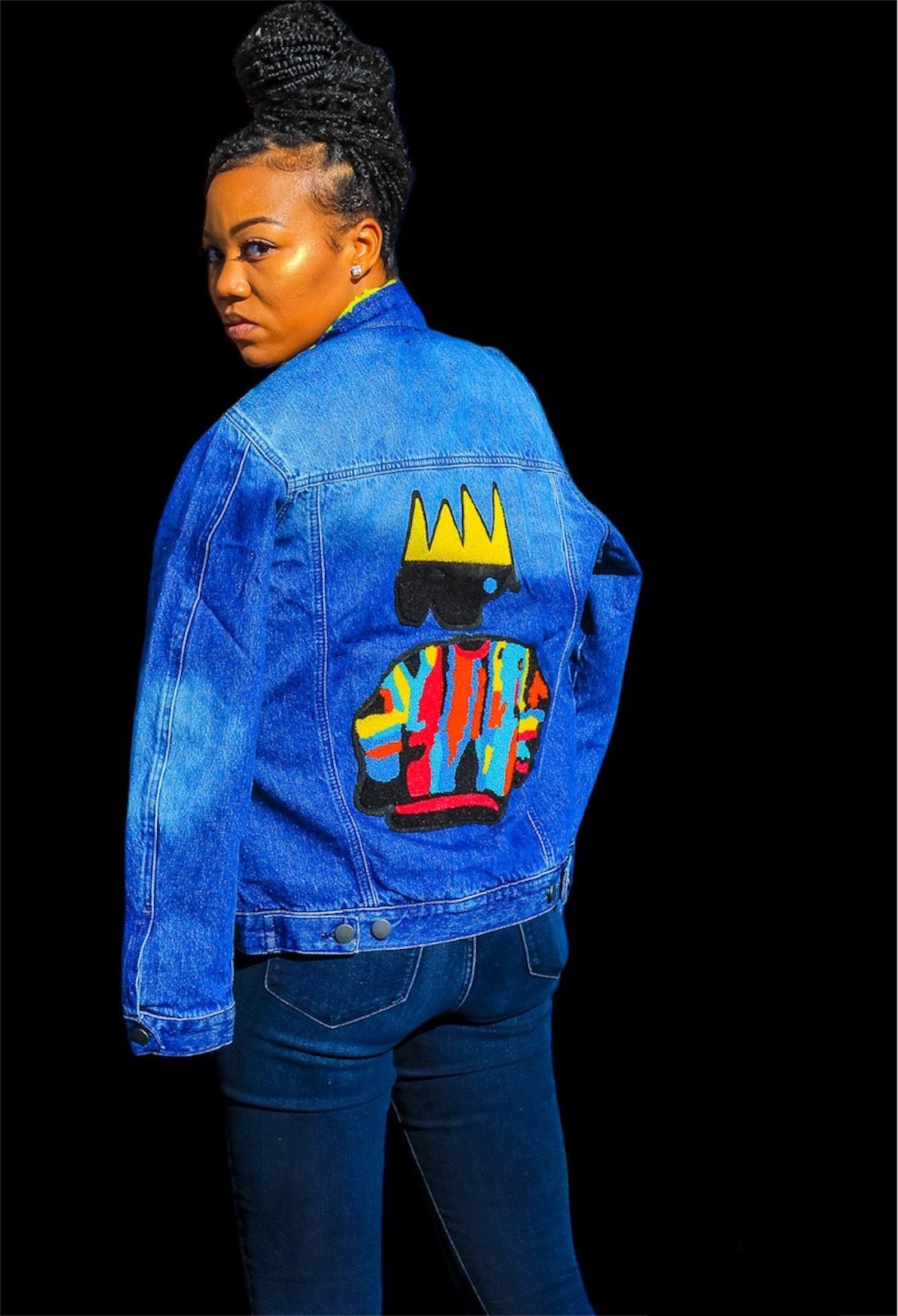 K'T Crown Picasso Denim Jacket