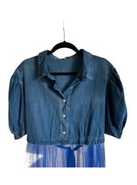 Image 7 of 4XL X-Plus Wear Denim Top w/ Sheer net Bottom #118*15