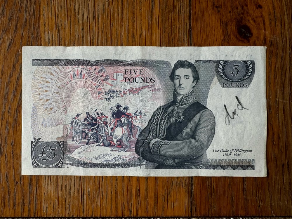Image of Five Pound To Get In ( genuine bank note )