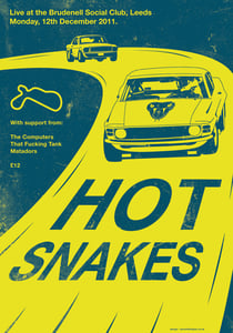 Image of Hot Snakes Silkscreen Poster