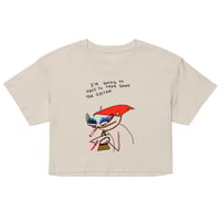 Image 2 of Women’s crop top TAKE DOWN THE SYSTEM 