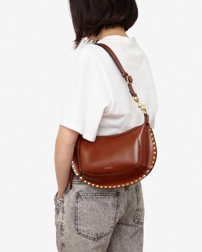 Image of ISABEL MARANT OSKAN MOON BAG COGNAC