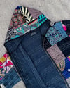 Patchwork Zip Up Hoodie