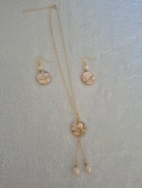 Image 4 of 18k gold plated necklace with matching earrings 