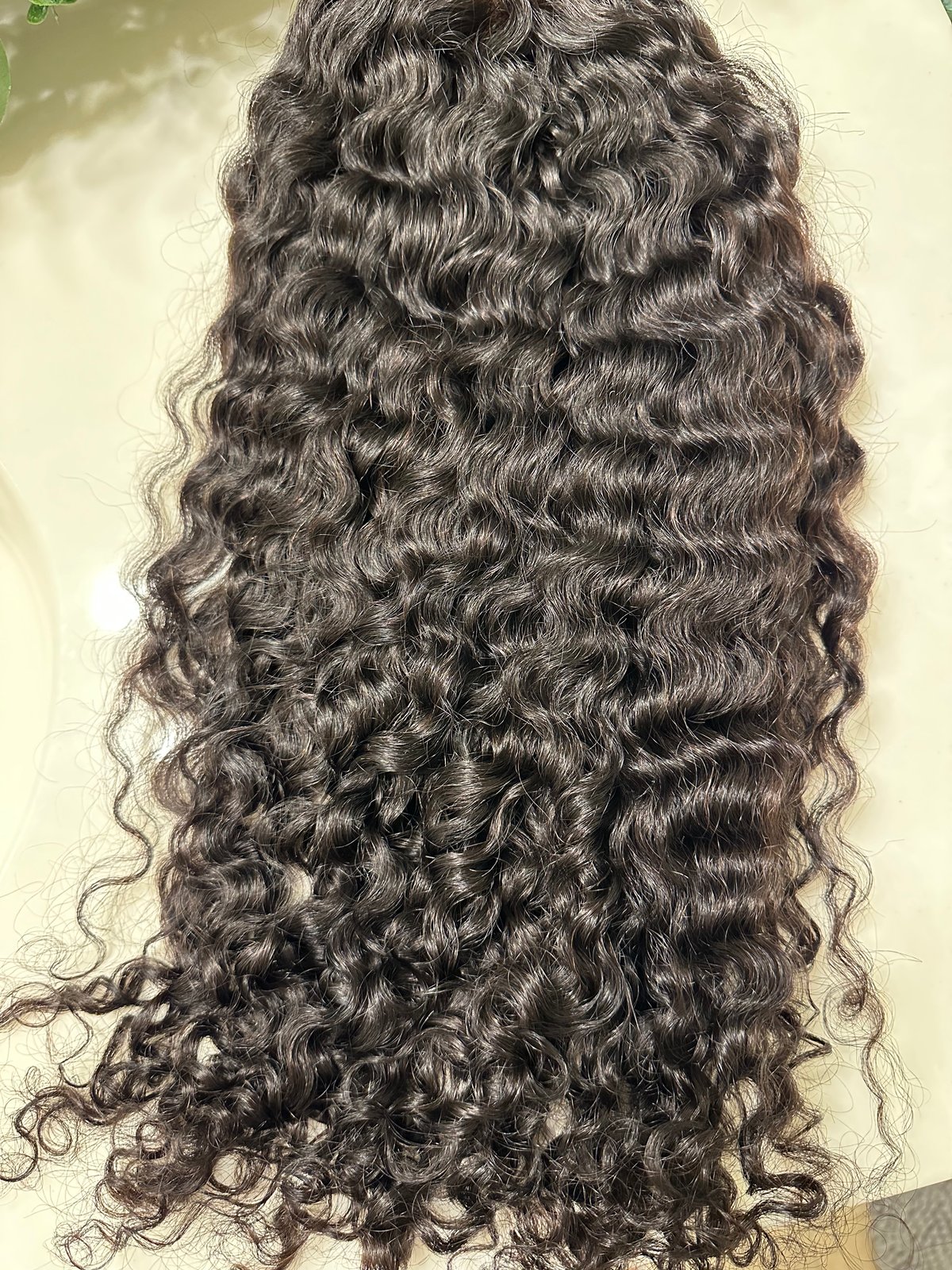 18 inch DEEP WAVE 13x6 LACE FRONT WIG with LOOSE CURLY EDGES The