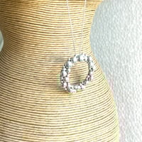 Image 4 of Sterling Pebble Halo Pendant